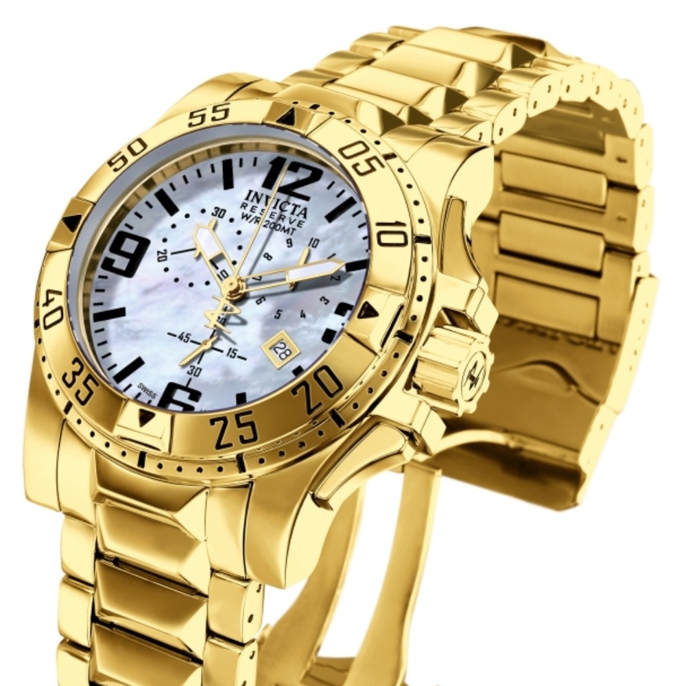 Invicta Men's 6257 Reserve Quartz 3 Hand Light Blu